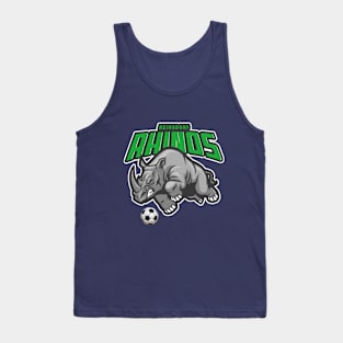 ⚽ Reinsdorf Rhinos, Let's Go! Imaginary Soccer Team Spirit Tank Top